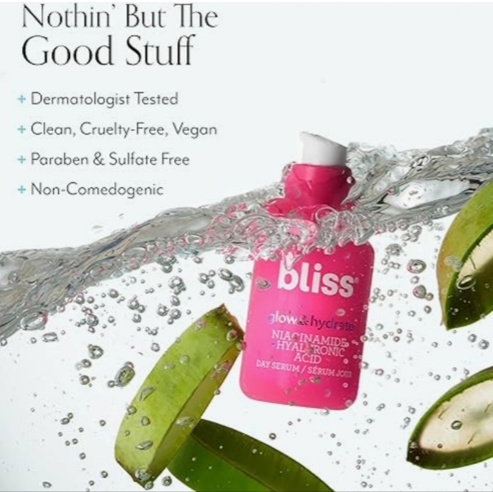 Bliss Glow & Hydrate Niacinamide & Hyaluronic Acid Day Serum, 15ml, New - Picture 6 of 8